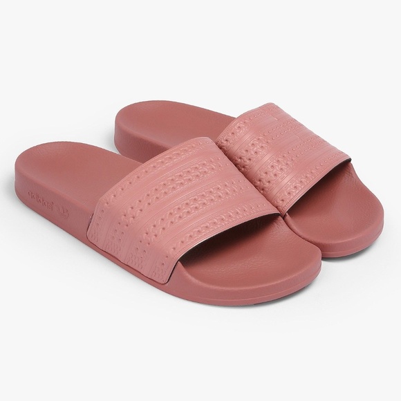 adilette slides ash pink